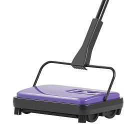 VEVOR Carpet Sweeper Manual, Floor Sweeper with 300 ml Dustbin Capacity Easy to Empty, 6.7 inch Cleaning Width for Home Office Carpets Pet Hair D