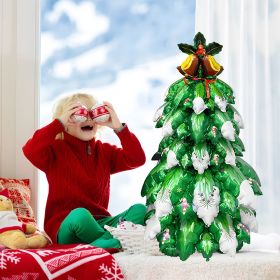 Christmas Tree Balloons 3D Assembly DIY Christmas Tree Foil Balloon Christmas BalloonsChristmas Tree Balloons Christmas Party Decoration Kids Gif