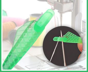 Sewing Machine Quick Threader Small Fish Needle Threader (Option: Green-3pcs)
