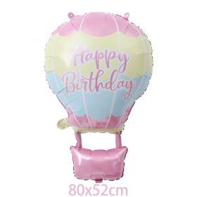 1/6pcs New Ice Cream Candy dessert series shape Foil Balloons Summer Children's Birthday Party Candy Bar Decorations Kids Toys (Ballon Size: as photo, Color: 1pcs balloon E)