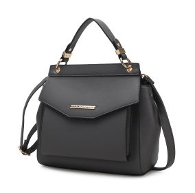 MKF Collection Vida Vegan Leather Women's 3-in-1 Backpack by Mia K (Material: Vegan Leather, Color: Charcoal)