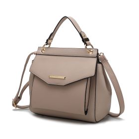 MKF Collection Vida Vegan Leather Women's 3-in-1 Backpack by Mia K (Material: Vegan Leather, Color: Taupe)