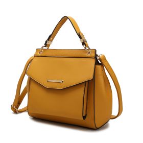 MKF Collection Vida Vegan Leather Women's 3-in-1 Backpack by Mia K (Material: Vegan Leather, Color: Yellow)